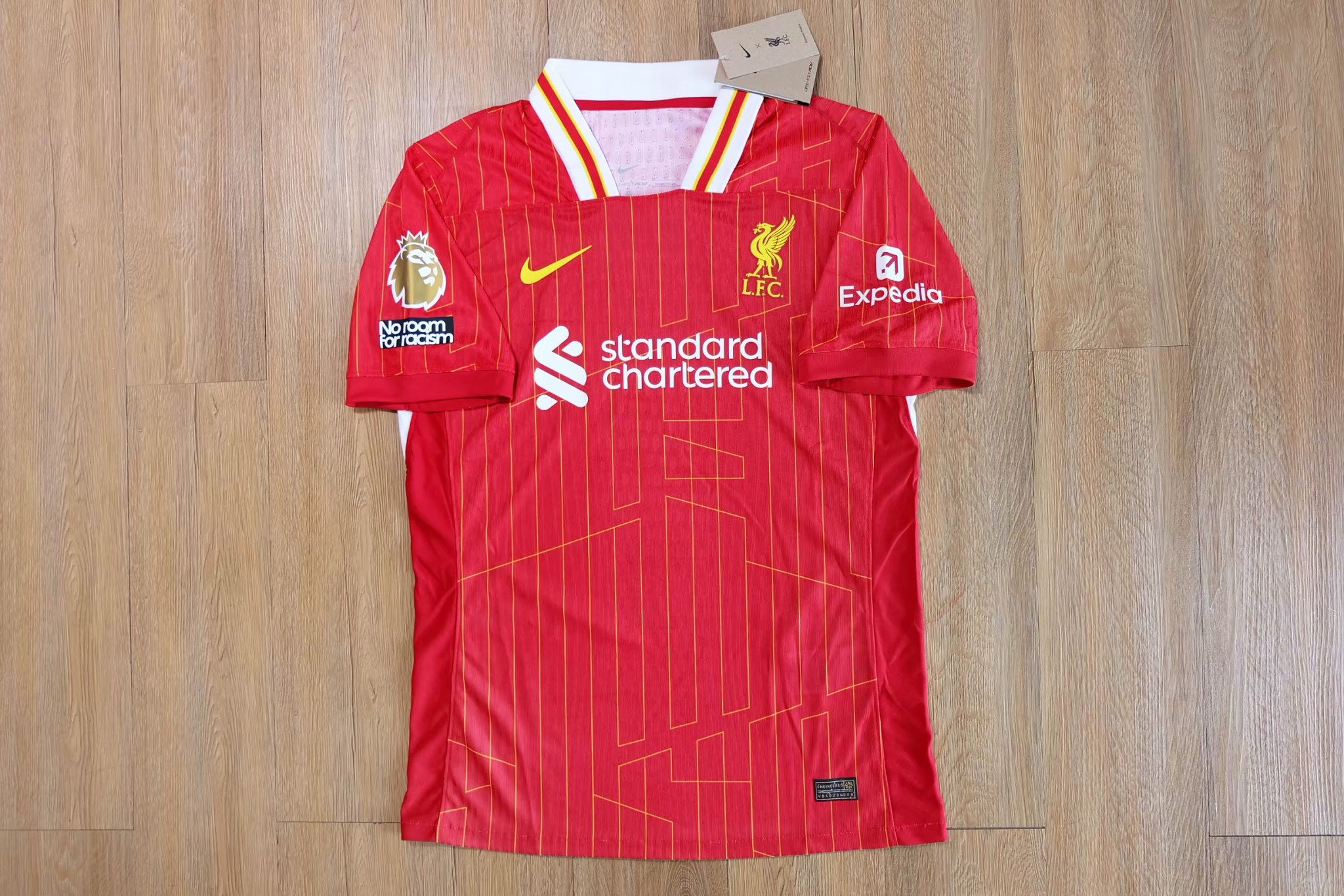 Liverpool 2024/25 Premier League Champions Home Jersey เสื้อลิเวอร์พูล รุ่นแชมป์เปี้ยน ถ้วยทอง