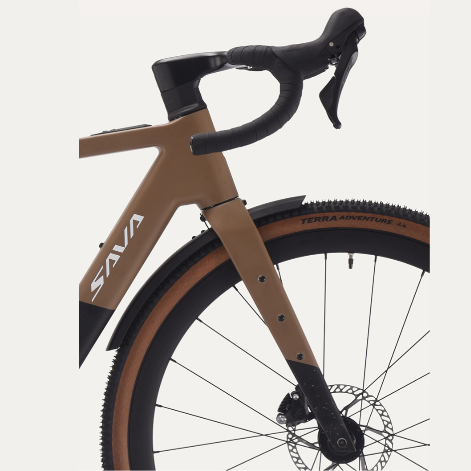 SAVA Gelaro S6 จักรยานไฟฟ้าคาร์บอน กราเวล แรงบิด 60Nm | แบต 360Wh วิ่งไกล 120km | Shimano GRX | น้ำหนักเบา 14.5kg