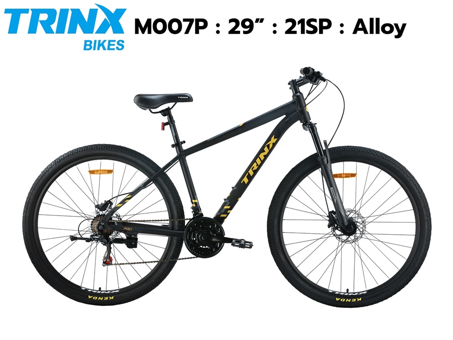 จักรยานเสือภูเขา TRINX รุ่น M007P PRO เฟรมอลูมิเนียมซ่อนสาย เกียร์ Shimano 3x7 สปีด ล้อ29 นิ้ว เบรคน้ำมัน NEW 2025