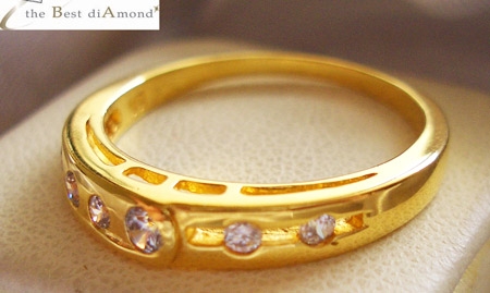 BR036+++แหวนแถว เพชรCZ เรียบๆ แต่ดูดี ใส่ติดนิ้วได้สบาย งานเนี๋ยบ เรียบร้อย เหมือนจริงมากๆ