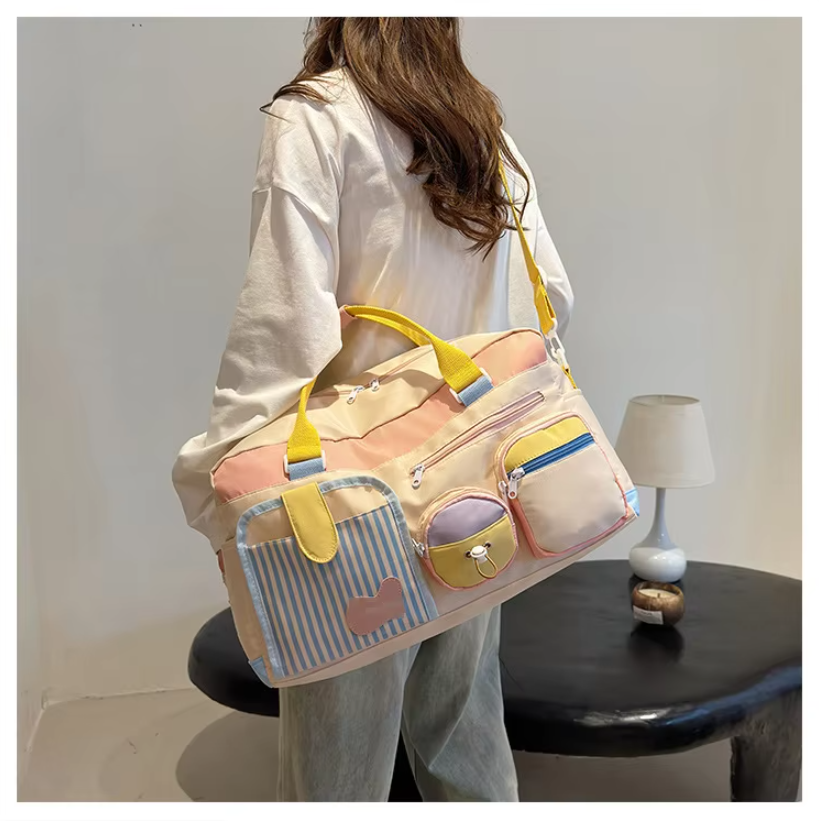 กระเป๋าเดินทางแบบหิ้วพร้อมสายสะพายข้าง รุ่น A-9919 ขนาด ก.47*ส.27*ก้น 22 ซม.