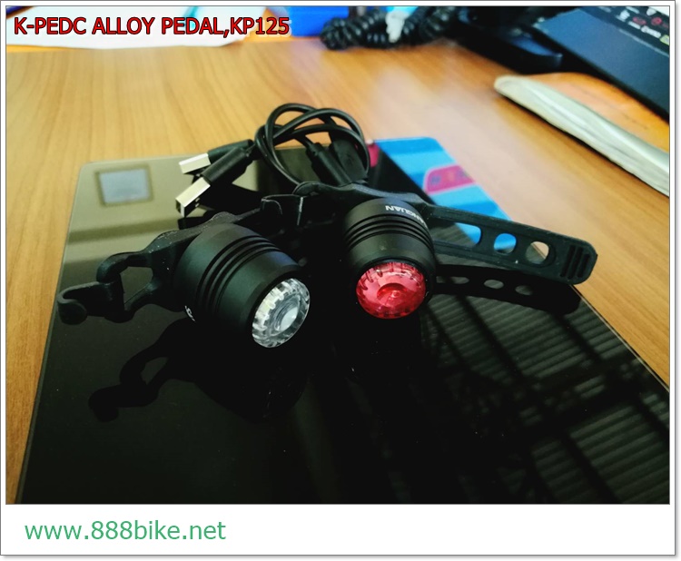 ชุดไฟหน้า-ไฟท้าย SANGUAN RUBY ,SG-01 อลูมิเนียม ชาร์จ USB -ไฟชุด