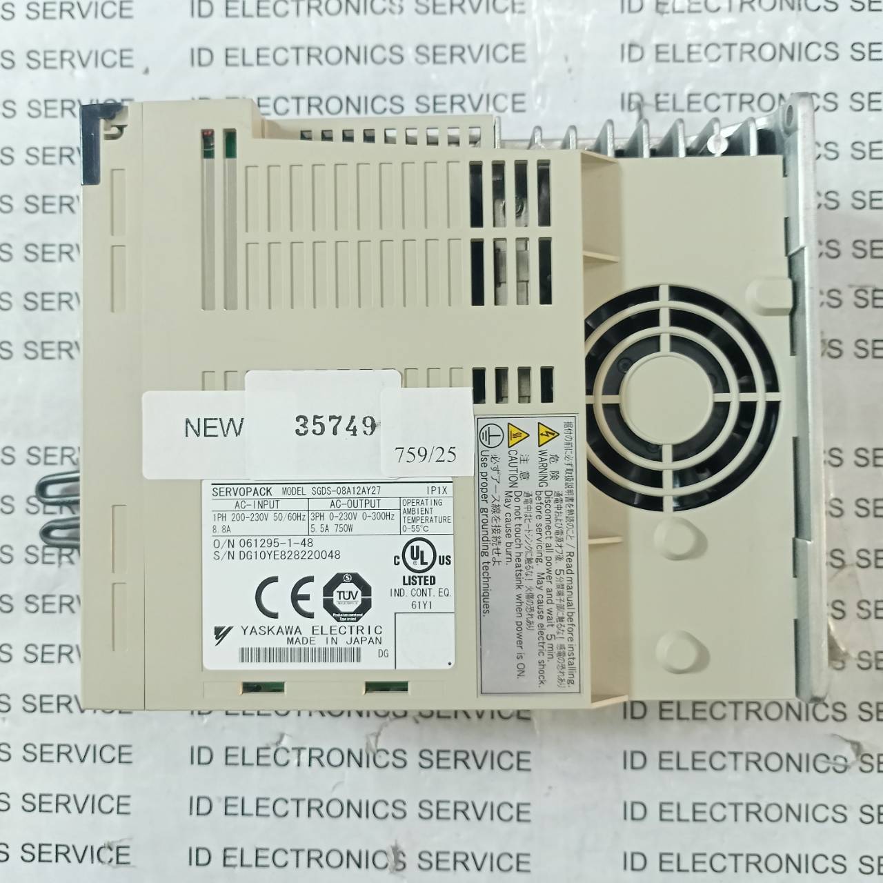 SGDS-08A12AY27 SERVO DRIVE “ YASKAWA ”