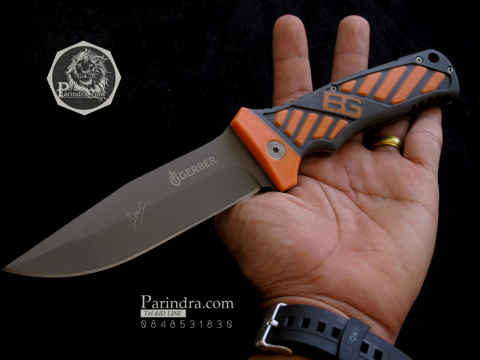 มีดใบตาย Gerber Bear Grylls Hunting Fixed Blade Knife ขนาด 10 นิ้ว (OEM) A+