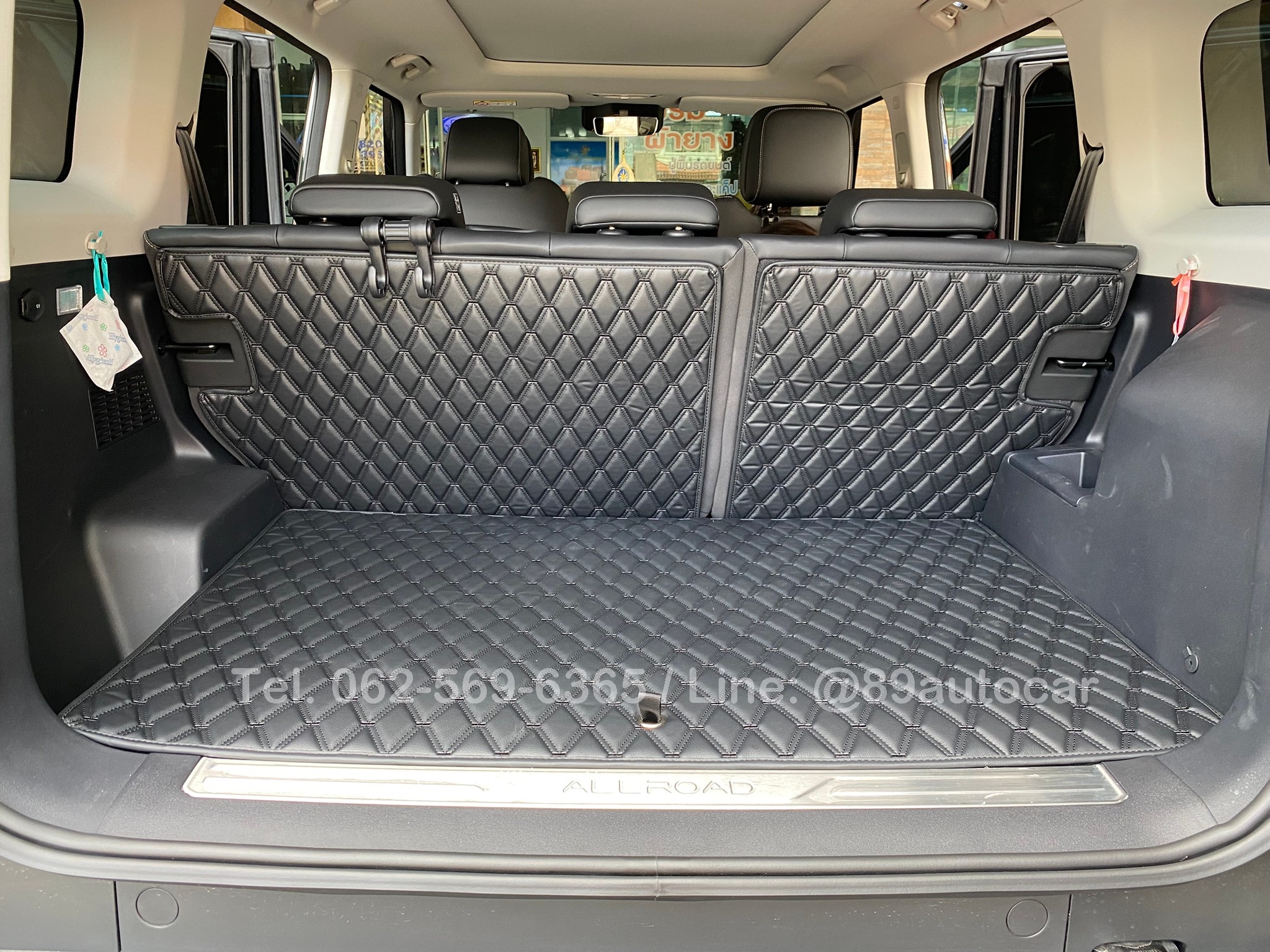 พรมปูพื้นรถยนต์ Omoda Jaecoo6 EV (โอโมด้า เจคลู 6 อีวี) ปูพรมVVIP สีดำด้ายดำ เต็มคัน