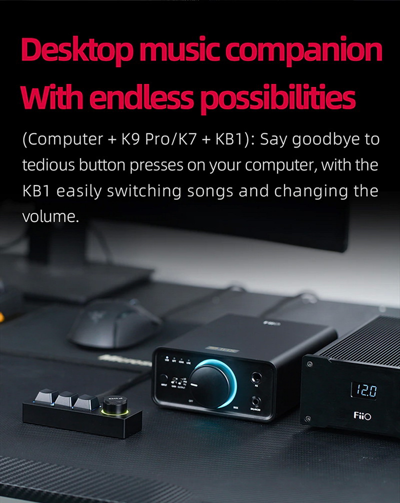 ขาย FiiO KB1 คีย์บอร์ด Mechanical สำหรับเครื่องเสียง ตั้งมาโครได้ ประกันศูนย์ไทย
