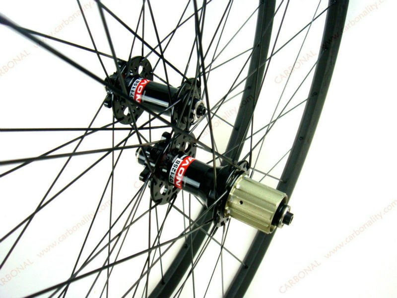 ดุมเสือภูเขา "NOVATEC" ดุมดิส หน้า/หลัง SuperLight FHD711/RHD712, 6 รู, 32H,