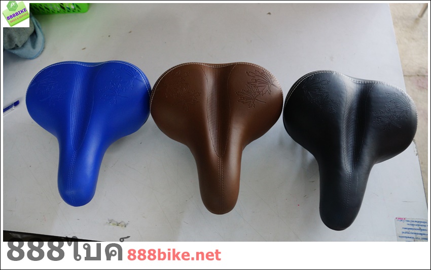 เบาะจักรยาน ELLEVEN TY7015 แบบหนานุ่ม มีดำ น้ำเงิน