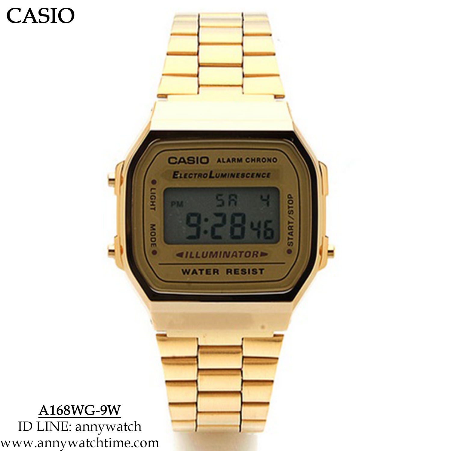 CASIO A168WG-9W