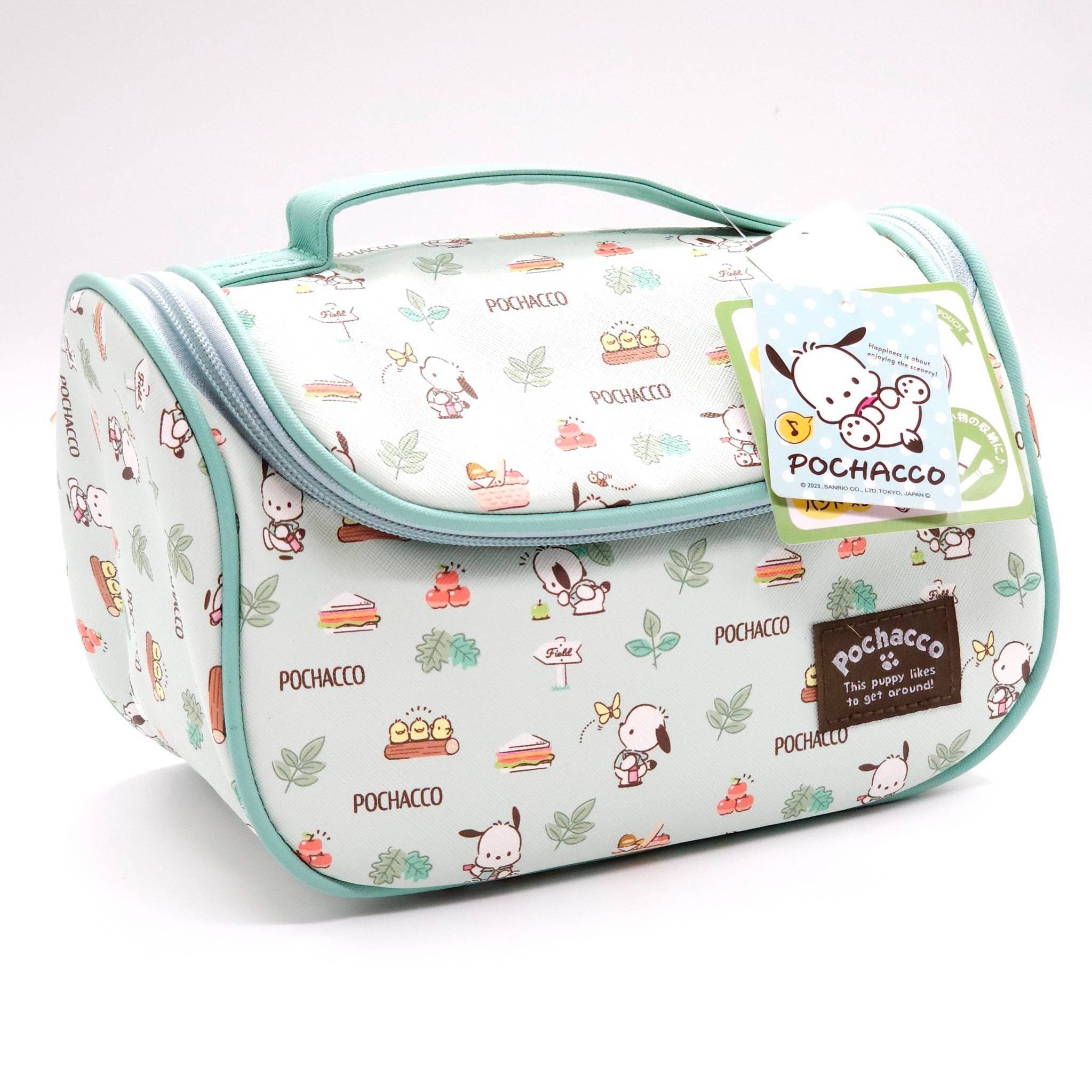 กระเป๋าใส่เครื่องสำอาง ลิขสิทธิ์แท้จาก Sanrio และมีซิปรอบกระเป๋า เปิด-ปิด มีลาย Dalmatians,Winnie The Pooh,Hangyodon,Pocchaco,Snoopy Peanuts