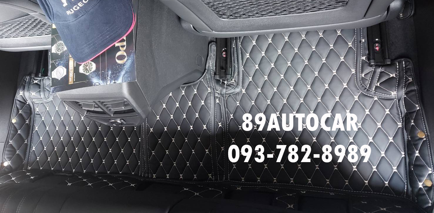 พรมหนัง VIP ปูในรถ Peugeot 3008 เข้ารูป เต็มคัน