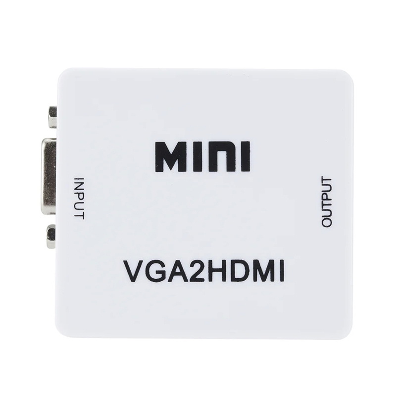 X-Tips VGA to HDMI อะแดปเตอร์แปลง VGA พร้อม AUX 3.5 มม. ออก HDMI