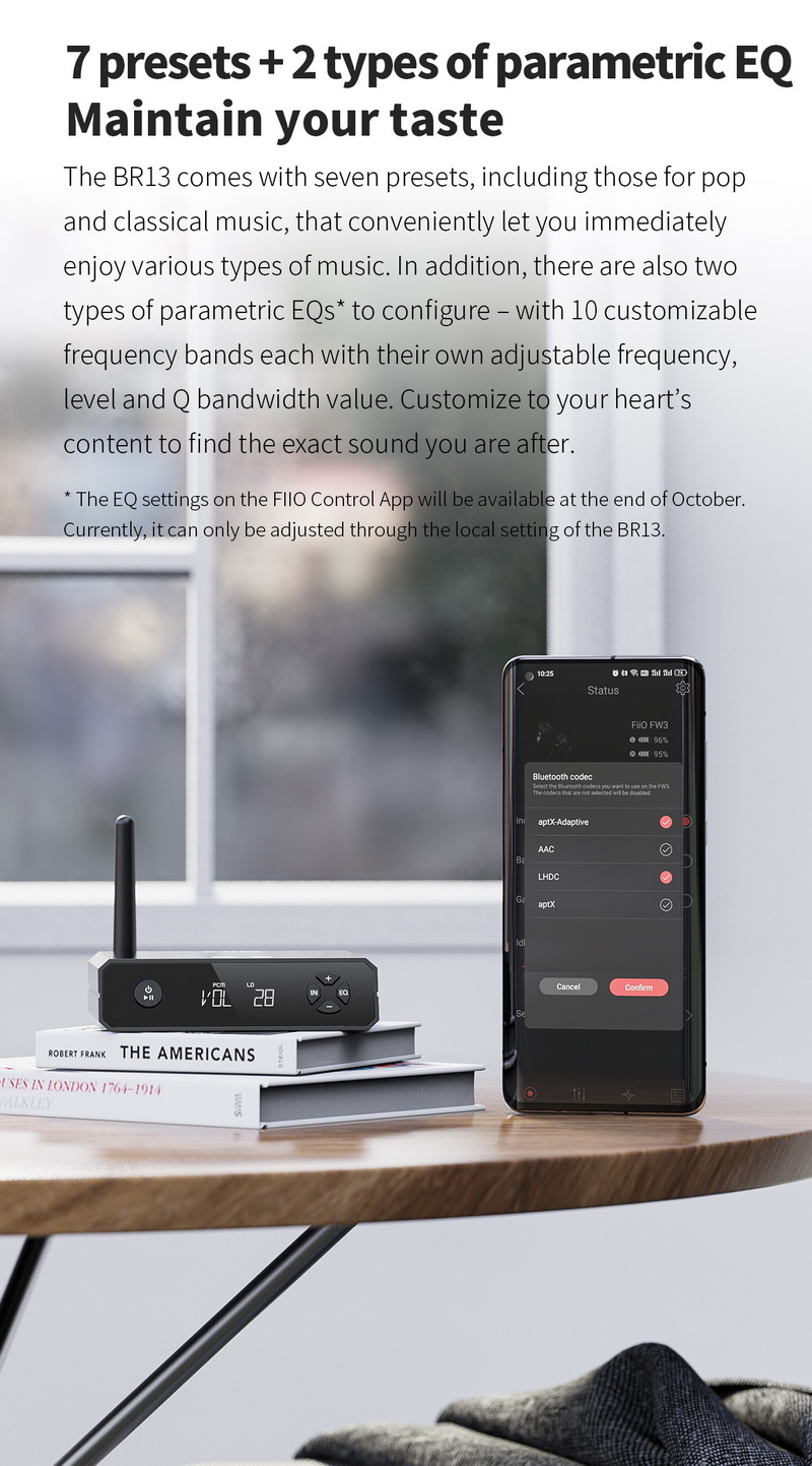 FiiO BR13 ตัวรับสัญญาณ Bluetooth ความละเอียดสูง รองรับ Dual Hi-Res ประกันศูนย์ไทย