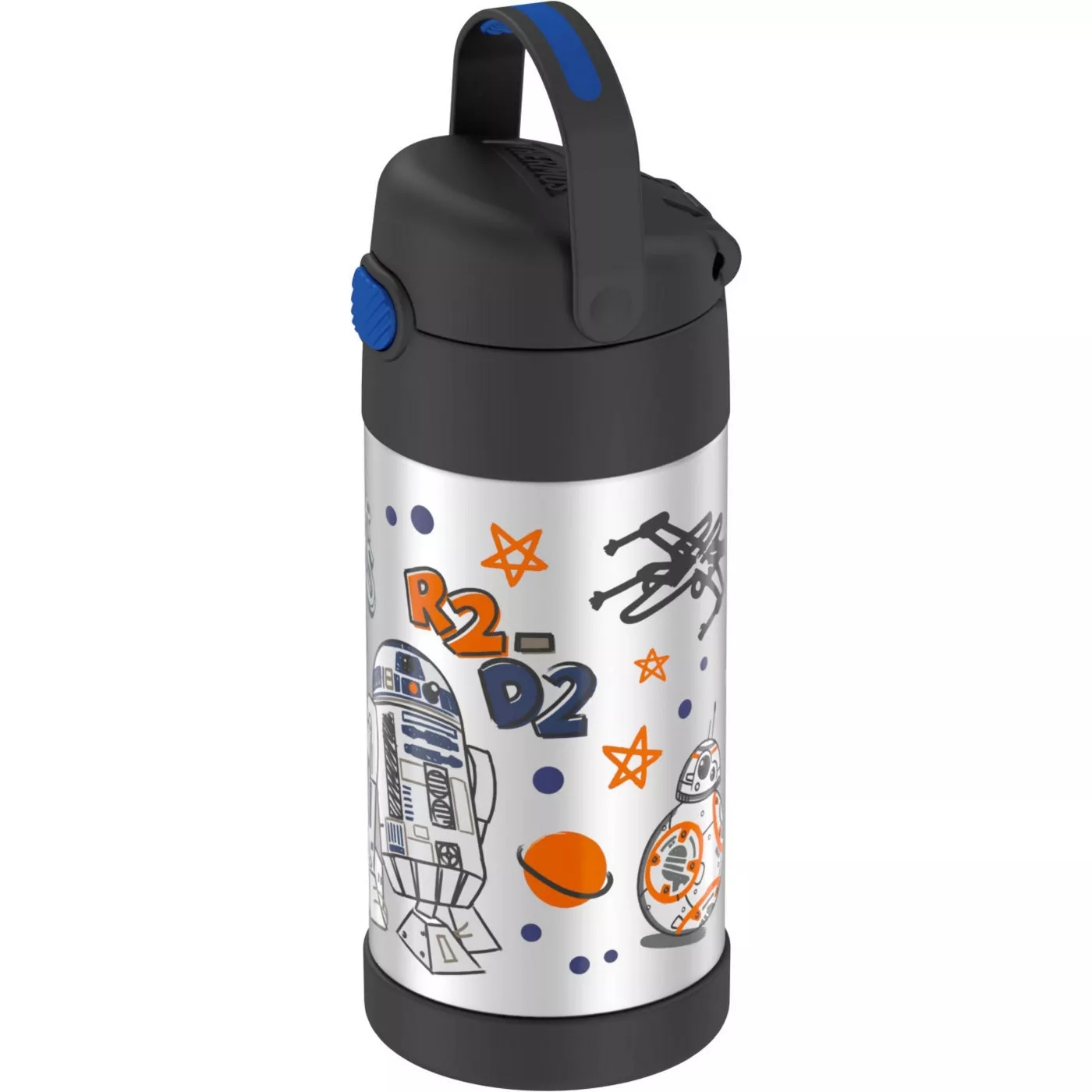 กระติกน้ำเก็บความเย็น Thermos Star Wars BB-8 12oz FUNtainer Water Bottle with Bail Handle - Black