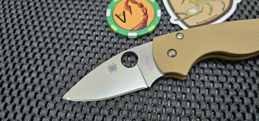 Spyderco REC EXCLUSIVE Lil' Native Coyote Brown G10, Satin 10V