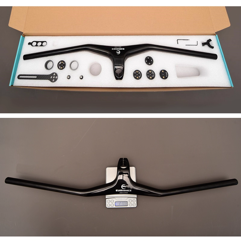Monas Minice Carbon Fiber Mountain Bike Handlebar – Toray T700+T800 | Ultra-Light 270g | XC-Specific | 2-Year Warranty