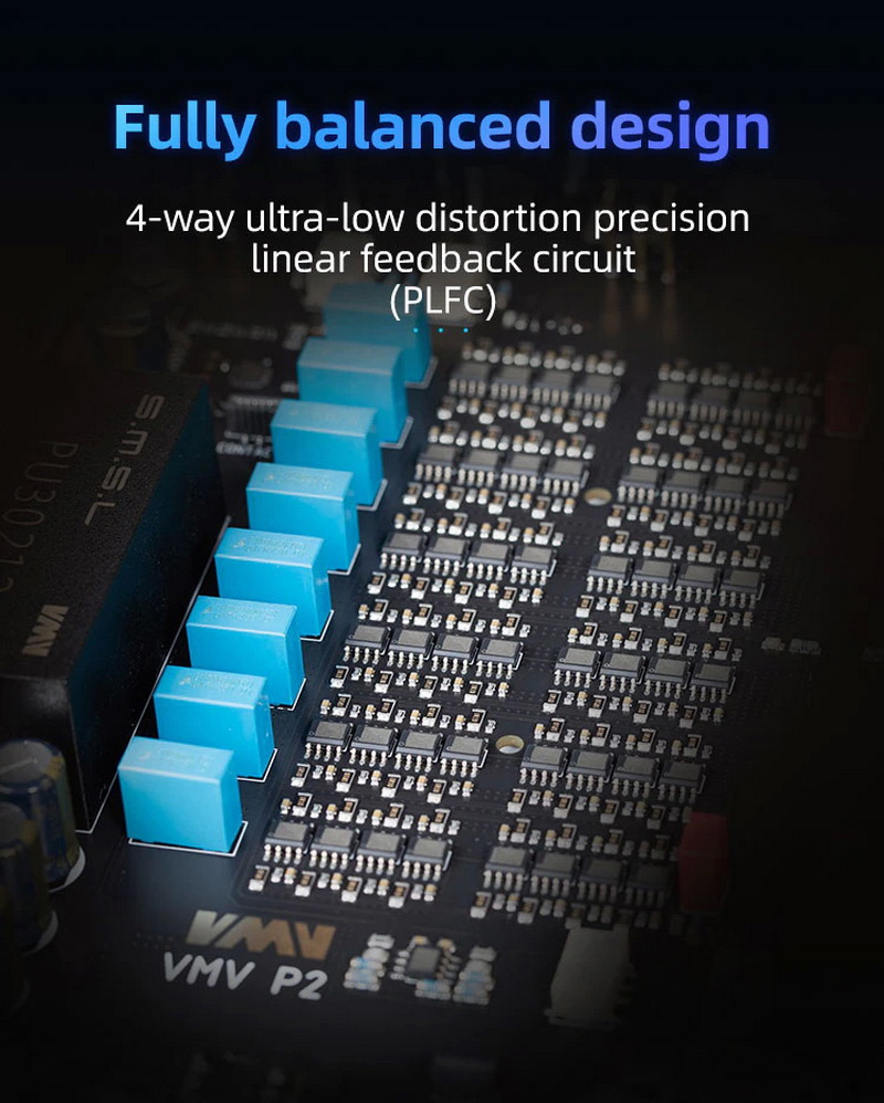 SMSL VMV P2 Headphone Amplifier ตั้งโต๊ะ รองรับ Hi-Res ประกันศูนย์ไทย