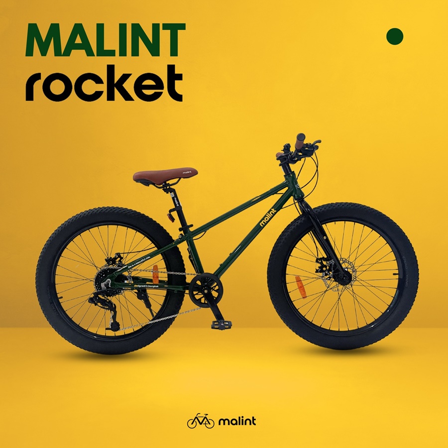 จักรยานล้อโต MALINT Rocket เกียร์ 8 speeds วงล้อ 24 x 3.0 เฟรมอลูมิเนียมอัลลอย ลบรอยเชื่อม