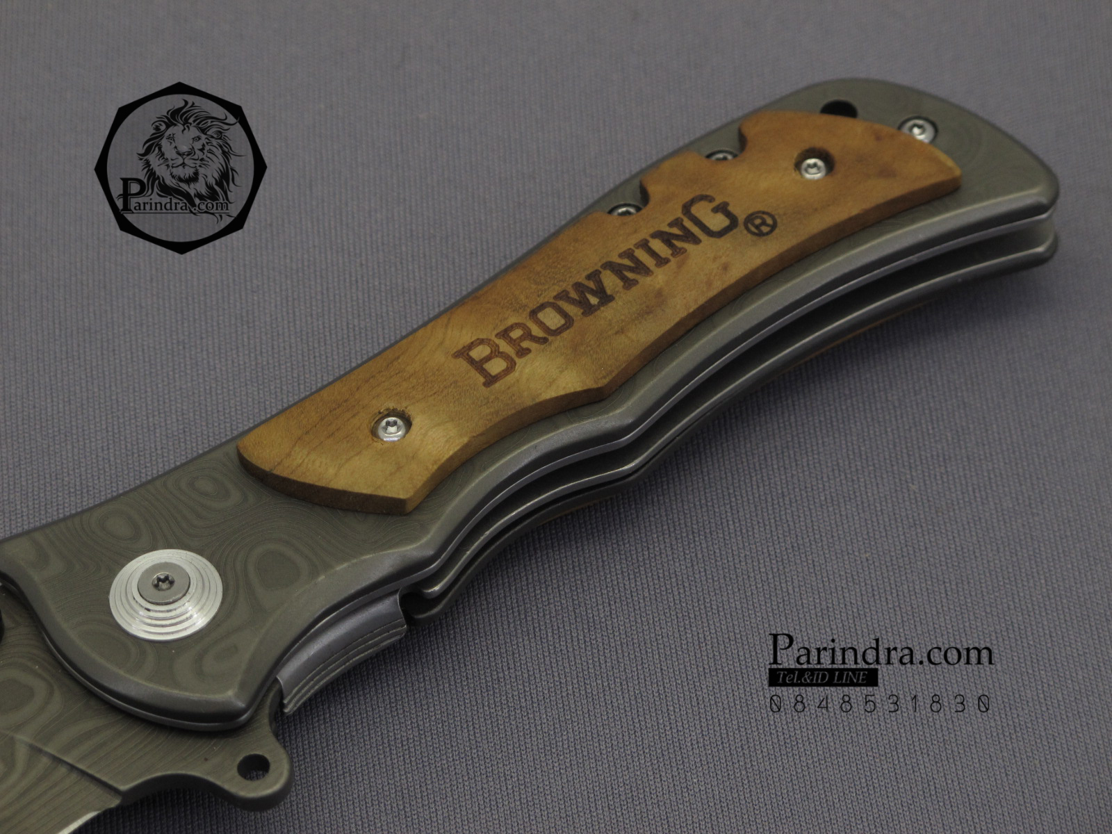 มีดพับ Browning Damascus Design ลายดามัสกัส (OEM)