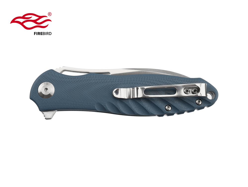 มีดพับ Ganzo กานโซ่ รุ่น FH71-GY / D2 Steel / ด้าม G10 สีน้ำเงิน ของแท้ 100%