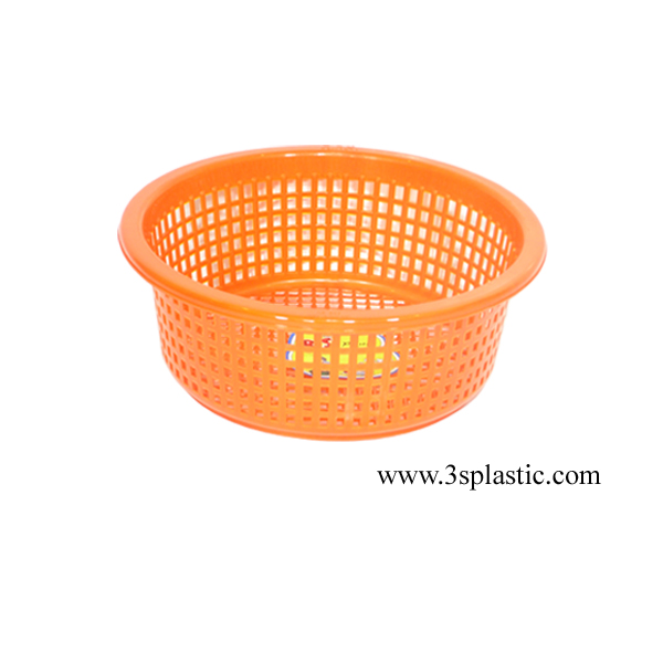 ตะกร้า/ตะแกรงกลม 222 ตะกร้าคัดขนาด สีสดใส ขนาด Ø 30.8 x 11.5 cm.