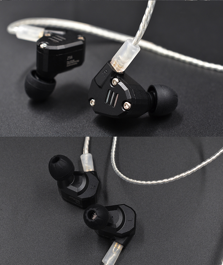 ขาย KZ 2.5 balanced สายชุบเงินถัก ขั้ว 2 พิน แบบ 2.5 balanced สำหรับหูฟัง KZ