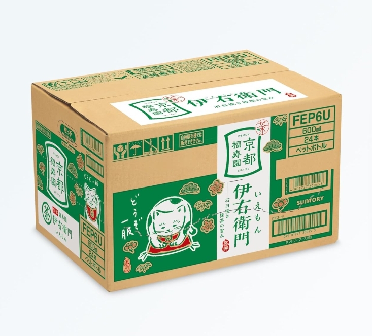 ชาเขียวแท้จากเกียวโต Suntory Iyemon Tea 600ml