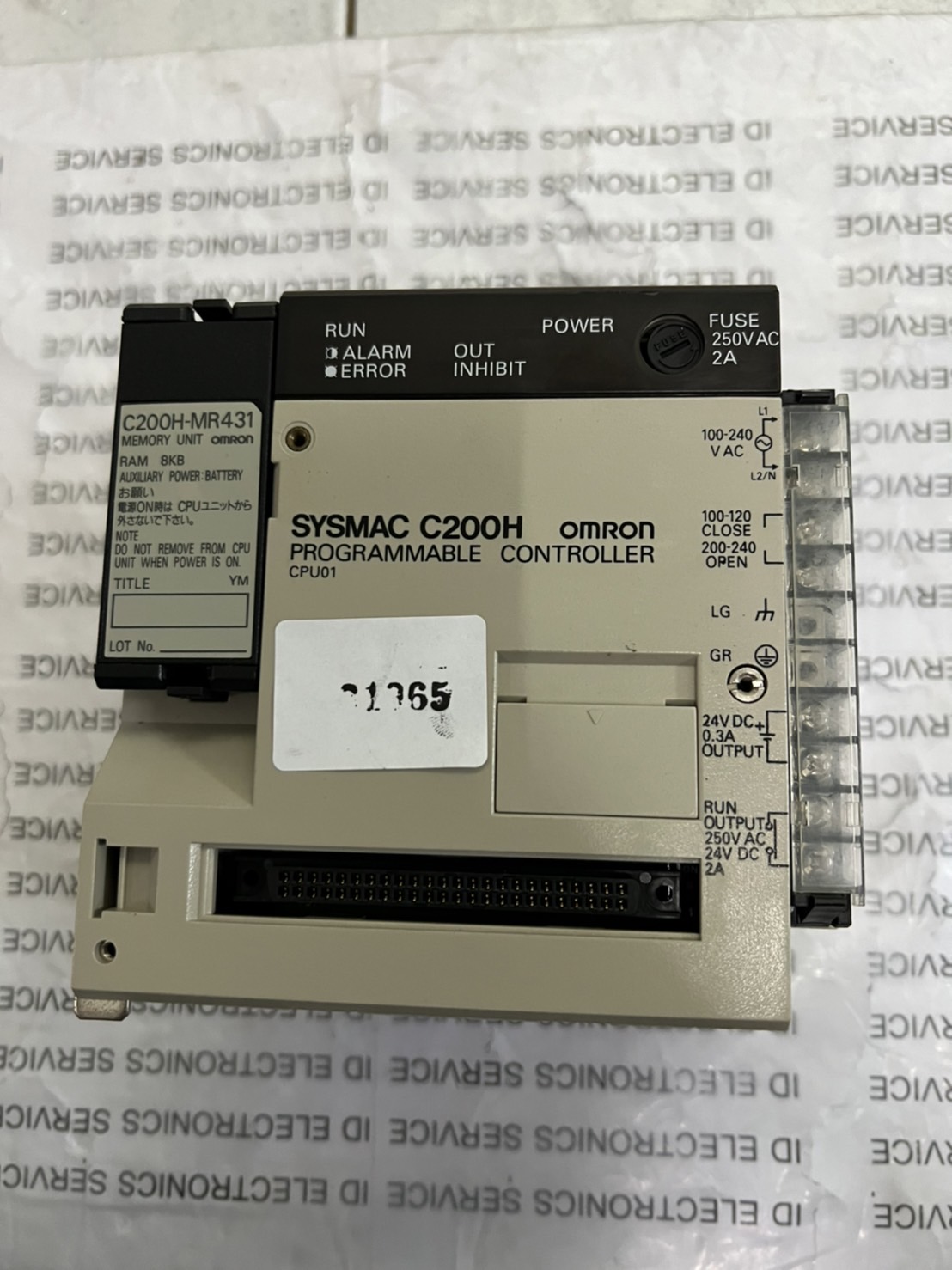 C200H-CPU01 PLC " OMRON "