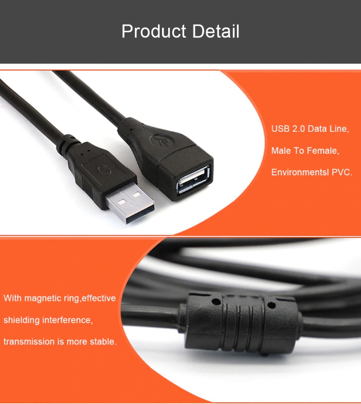 KAILE สายต่อ USB 2.0 Male to Female USB Cable ยาว 1.5m Extender (MAGENE)