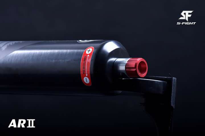 โช๊คลม S-FIGHT AR2 AIR FORK ยุบ 100มม, S518 คอเทเปอร์, แกน 9mm, 29er 2019
