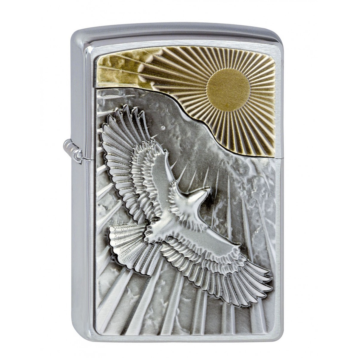 ไฟแช็ค Zippo นกอินทรีย์ บินหาดวงอาทิตย์ "Zippo Eagle Sun Fly #2003192 " แท้นำเข้า 100%