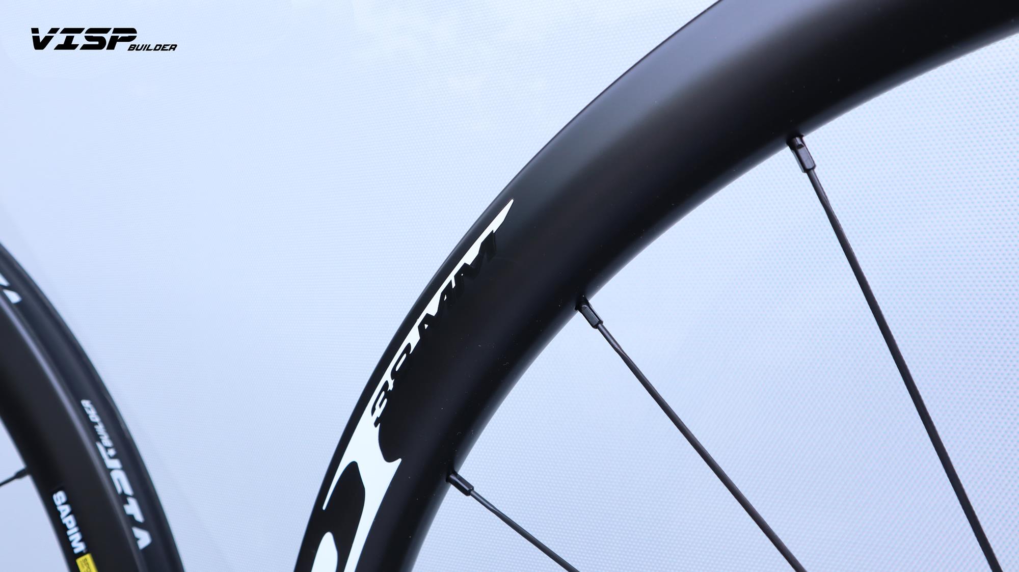 ล้อคาร์บอน VISP Disc Brake BUILDER GEN2, 38/38MM. มาพร้อมระบบ Centerlock พร้อม Adapter 9mm และ 15mm (VISP 2019)