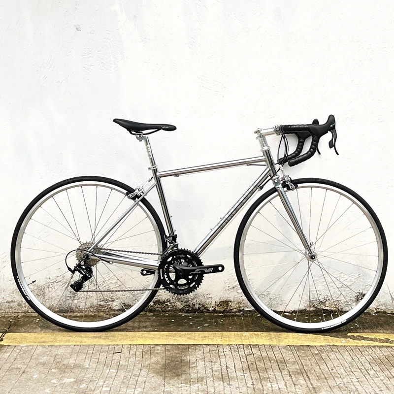 จักรยานเสือหมอบ DARKROCK 702 Road Bike Frame with Fork, Cr-Mo Steel 4130 bicycle frame 700C steel frame