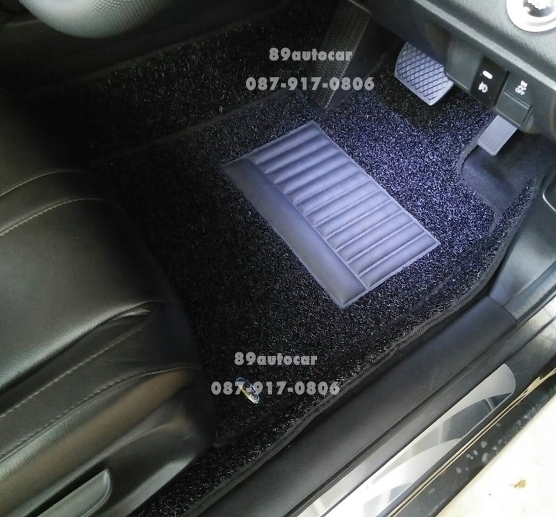 ขายพรมปูพื้นรถยนต์ราคาถูก Honda Civic 2016 ไวนิลสีดำขอบดำ