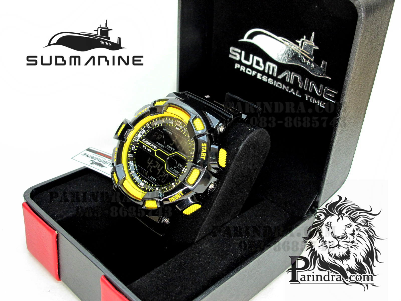 นาฬิกา US submarine รุ่น TP1311M ดำ-เหลือง พื้นดำ