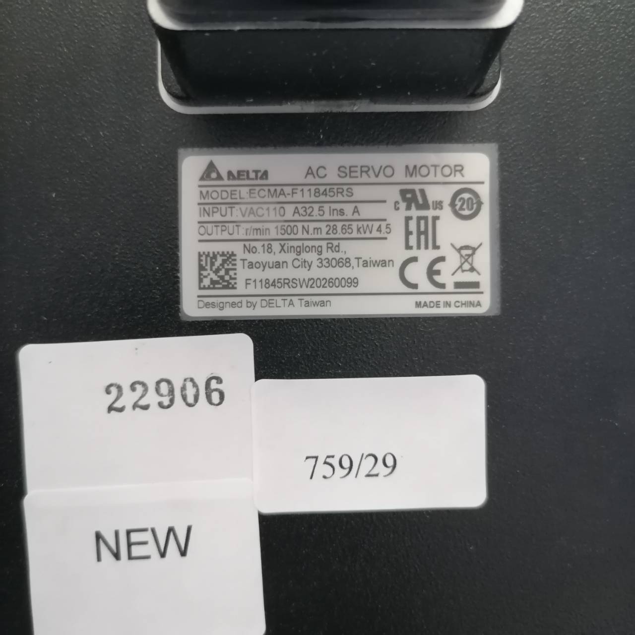 SERVO MOTOR “ DELTA ” รุ่น ECMA-F11845RS