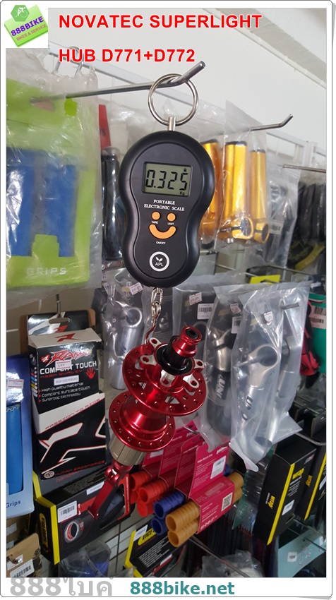 ดุมดิส ดุมเสือภูเขา NOVATEC D771SB(9mm.)+D772SB(10mm.) (หน้า+หลัง) Bearing 2017 Superlight (กล่องพลาสติกสีดำ)