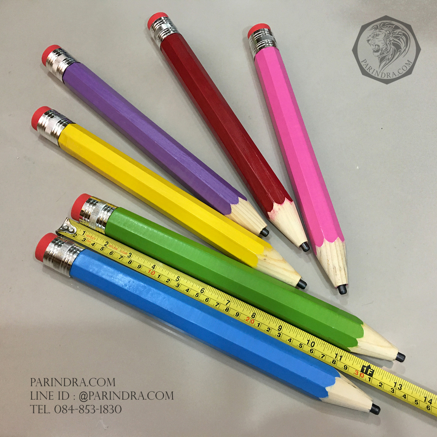 ดินสอไม้ยักษ์ ใหญ่เวอร์ กันลืม กันหาย มีหลากหลายสี