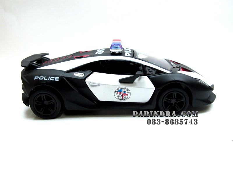 โมเดลเหล็กรถตำรวจ Lamborghini Sesto Elemento โฉบเฉี่ยวในพลังรถ Sport