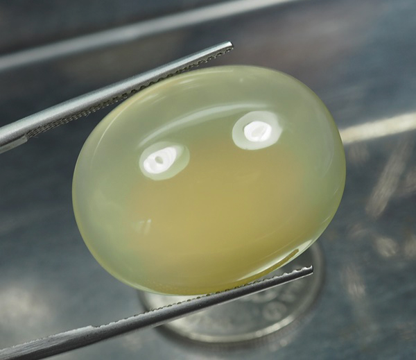 คาลซิโดนีสีเหลือง (Yellow Chalcedony) 35.36 กะรัต
