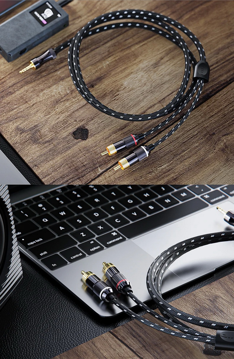 FiiO LR-3.5A สายสัญญาณเสียง 3.5 ออก Dual RCA สำหรับเครื่องเสียง