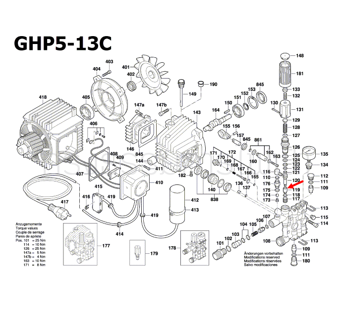 ลูกสูบ เครื่องฉีดล้างแรงดันสูง Bosch บอช GHP 5-13 C [#119] Pn.F016L72031 (แท้-สั่ง)