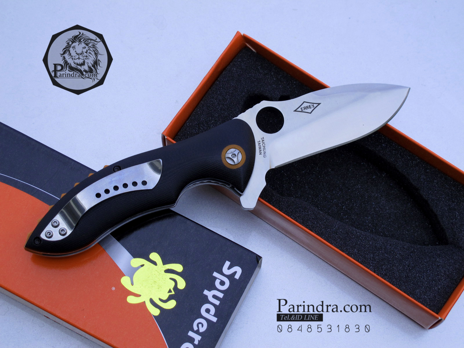 มีดพับ Spyderco Rubicon Pin ทนถึกสุดใจ คมกริบ ขนาด 8 นิ้ว (OEM) A+