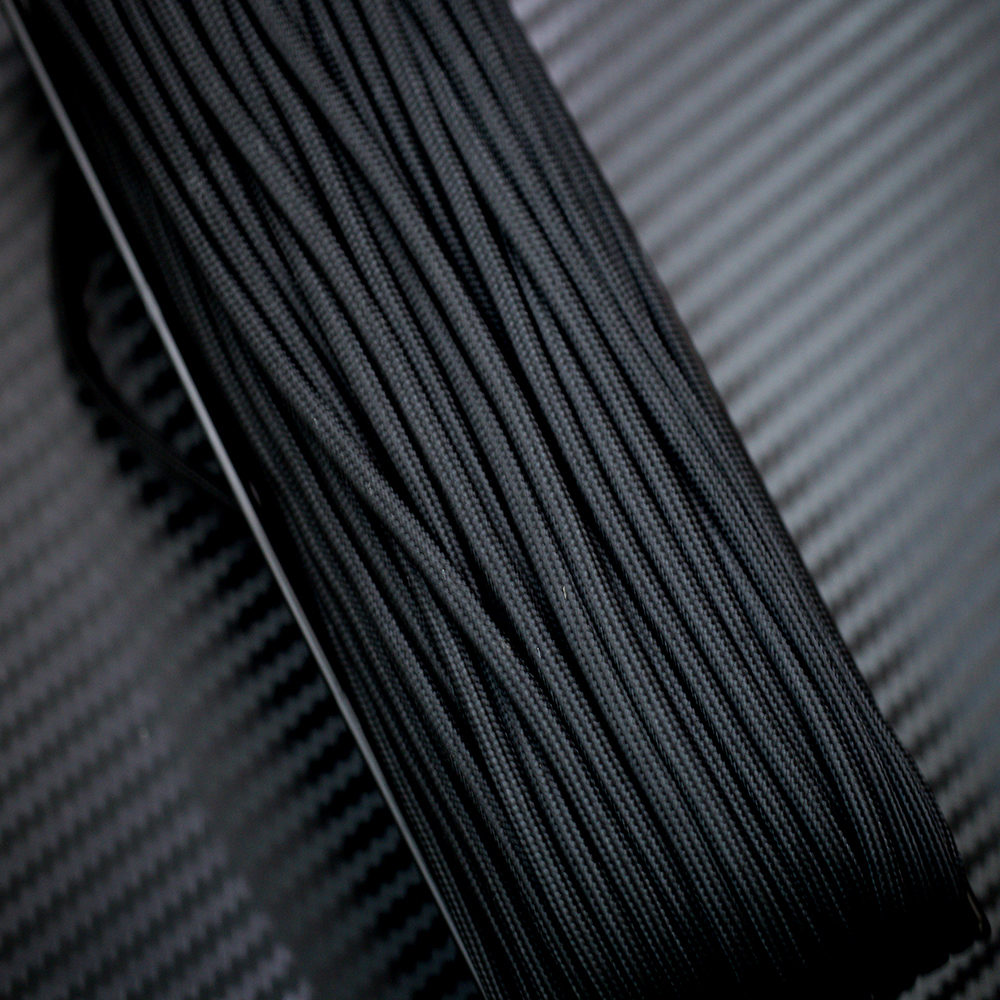 เชือกพาราคอร์ด PARACORD 550 คุณภาพสูง # BLACK ใช้ได้งานได้เอนกประสงค์