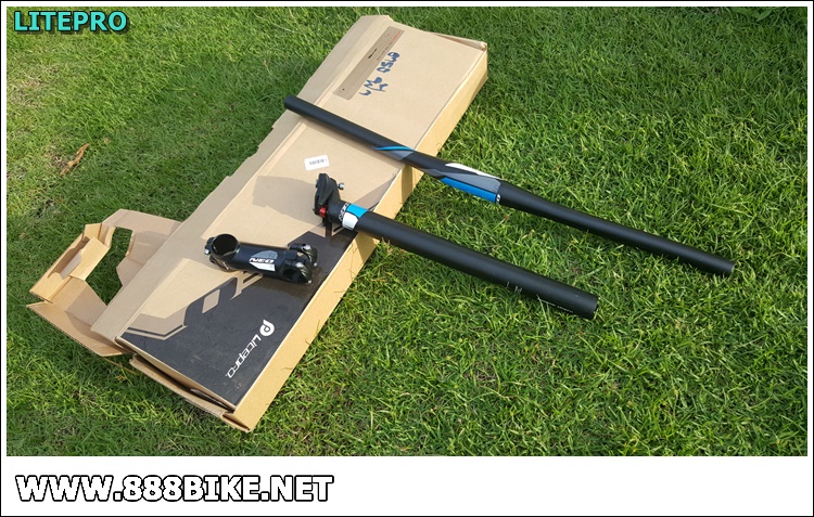 ชุดแฮนด์-เสตม-หลักอาน "LITEPRO" NEO SETSมีสีฟ้า