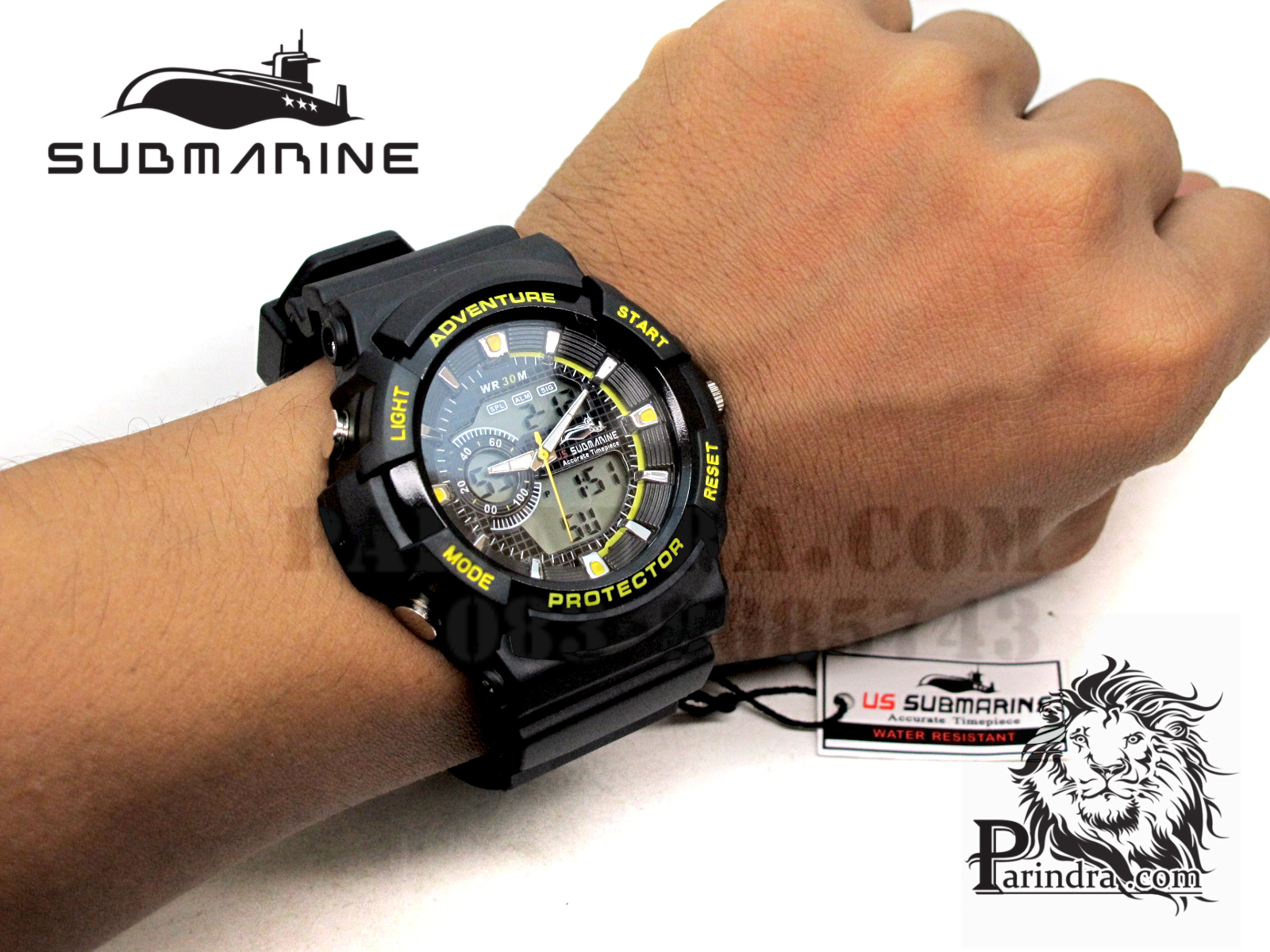 US submarine Protector รุ่น TP3147M สีดำตัดเหลือง