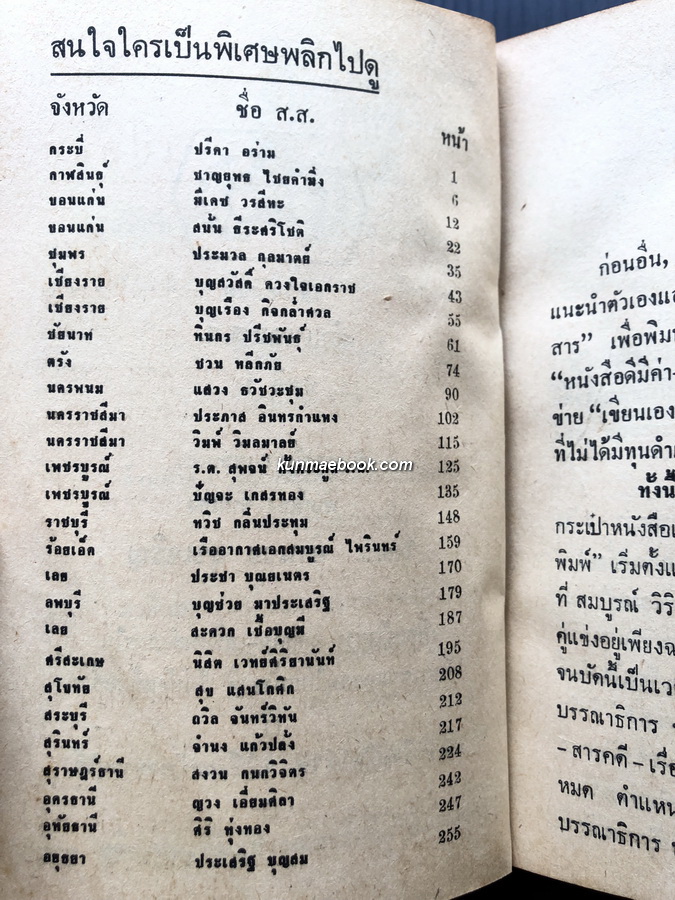 ชำแหละ ส.ส.ชุดที่ 1 ผลงานของ อำนวย สุขเจริญ