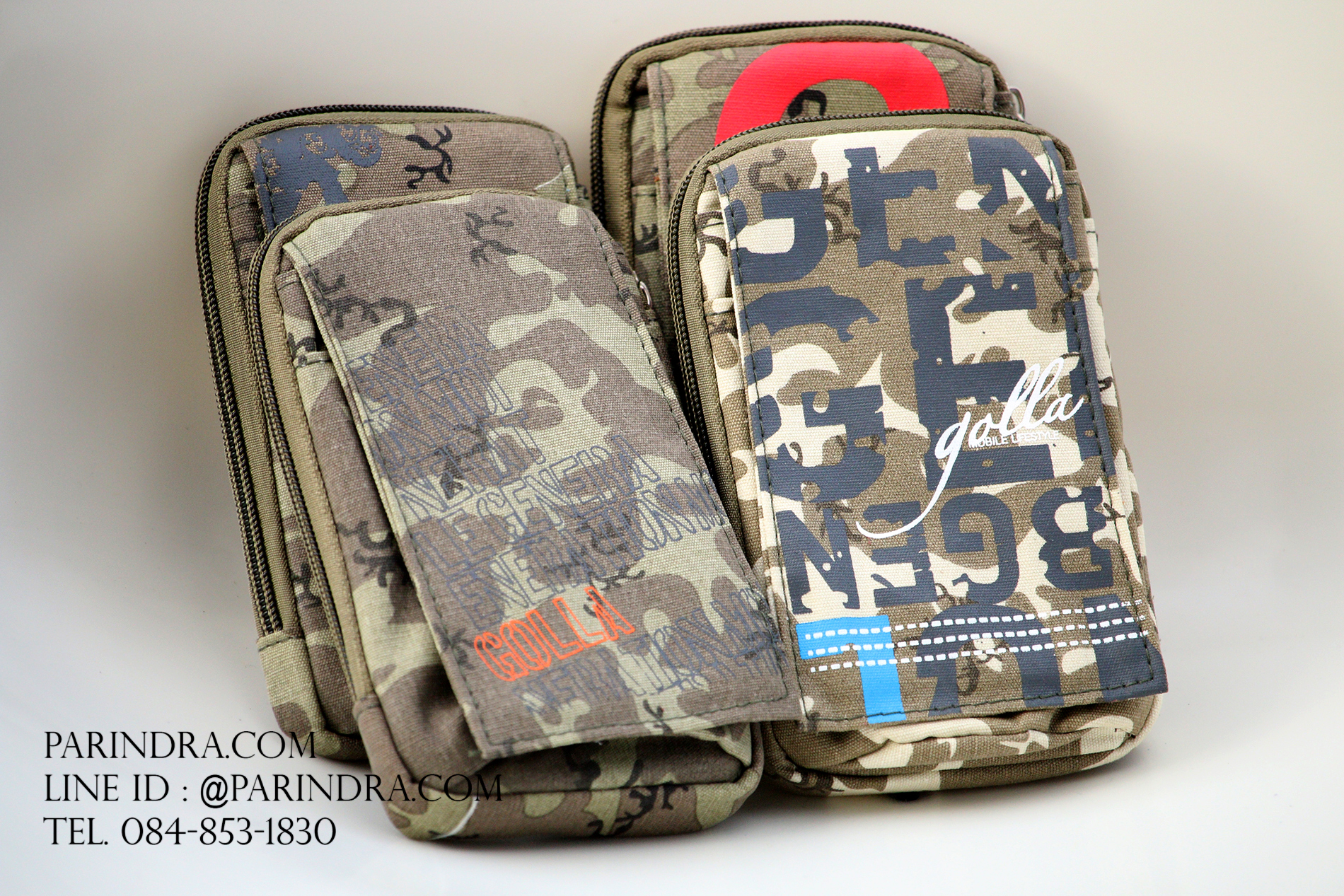 กระเป๋าลายพรางทหารแบบมินิ พกพาสะดวก มีคลิปแบบปลดเร็ว #004
