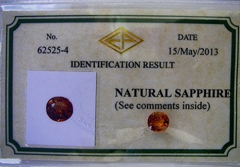 บุษราคัม(Yellow Sapphire)พลอยบางกะจะ เป็นพลอยที่ผ่านการเผาให้ความร้อยอย่างเดียว ไม่ใส่สารใดๆทั้งสิ้น ขนาด7.24x7.68x4.52 mm .นน.2.285 ct.