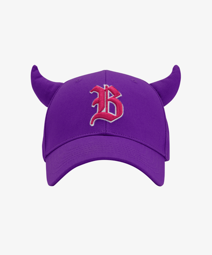 PRE. หมวก BABYMONSTER HORN BALLCAP_PURPLE รอ 14-25 วัน